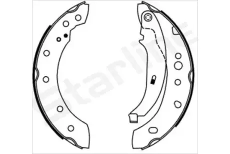 Колодки ручного (стоячого) тормоза starline BC 08680