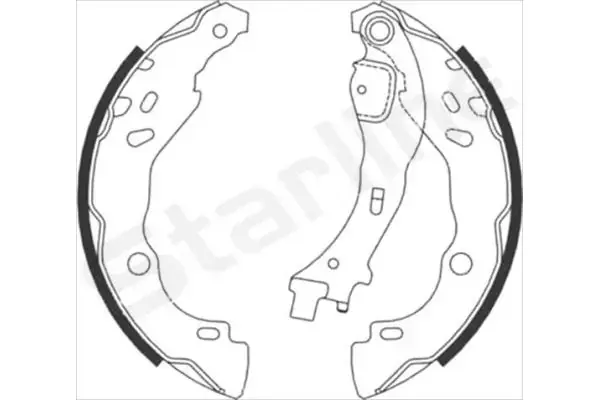 Колодки ручного (стоячого) тормоза starline BC 08700