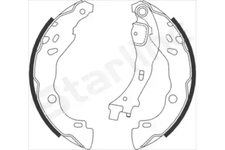 Колодки ручного (стоячого) тормоза starline BC 08700