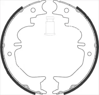 Колодки ручного (стоячого) гальма Starline BC08850
