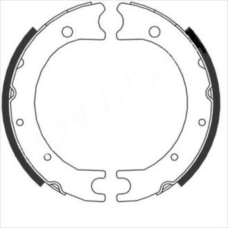 Колодки ручного (стоячого) тормоза starline BC 08860