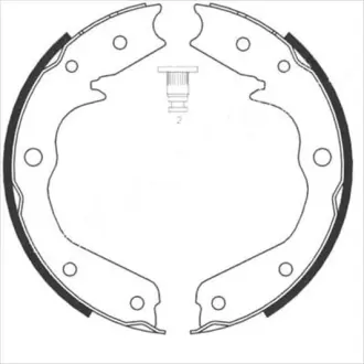 Колодки ручного (стоячого) гальма Starline BC08970