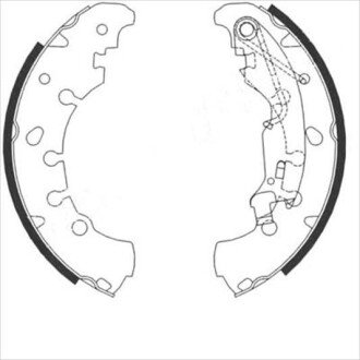 Колодки ручного (стоячого) гальма starline BC 09090