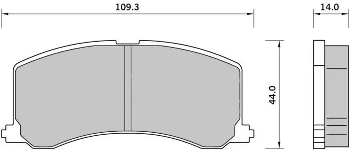 Колодки ручного (стоячого) тормоза starline BDS413