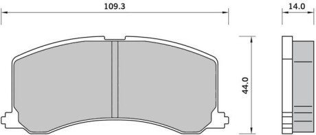 Колодки ручного (стоячого) гальма starline BDS413
