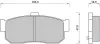 Колодки ручного (стоячого) тормоза starline BDS415
