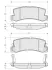Колодки ручного (стоячого) гальма Starline BDS425 (фото 1)