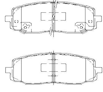 Колодки ручного (стоячого) гальма starline BDS449