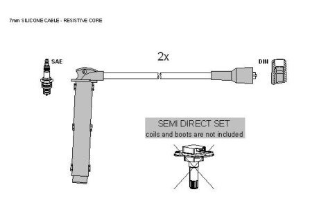 Високовольтні провода для свічок запалювання starline ZK5562 на Рендж (ленд) ровер Фрилендер 1