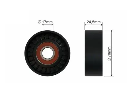 Натяжний ролик starline RSX00128P Тойота Королла е150