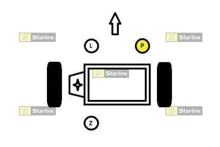 Опора двигуна та КПП starline SM 0009