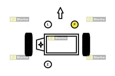 Опора двигуна та КПП starline SM 0027