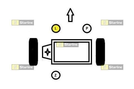 Опора двигуна та КПП starline SM 0568