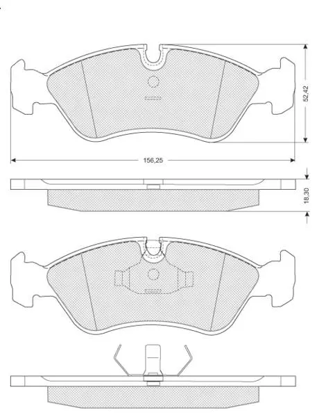 Передні тормозні (гальмівні) колодки Starline BDS037 (фото 1)