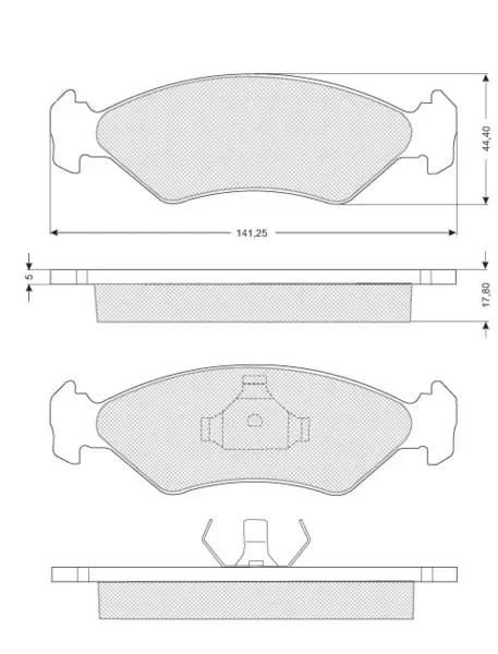 Передні тормозні (гальмівні) колодки Starline BDS040 (фото 1)