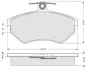 Передні тормозні (гальмівні) колодки Starline BDS052 (фото 1)