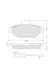 Передние тормозные колодки starline BDS057