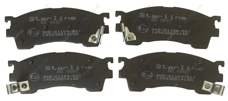 Передние тормозные колодки starline BDS067