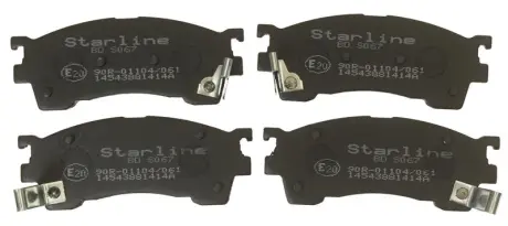 Передні тормозні (гальмівні) колодки Starline BDS067