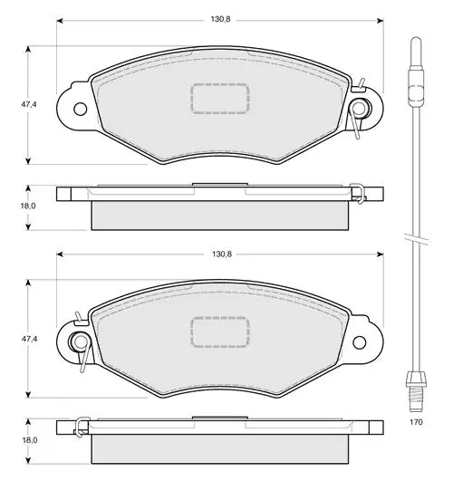Передні тормозні (гальмівні) колодки Starline BDS085 (фото 1)