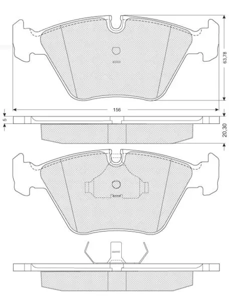 Передні тормозні (гальмівні) колодки Starline BDS091 (фото 1)