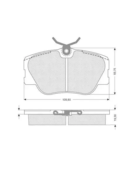Передні тормозні (гальмівні) колодки Starline BDS104 (фото 1)