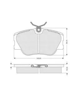 Передні тормозні (гальмівні) колодки Starline BDS104