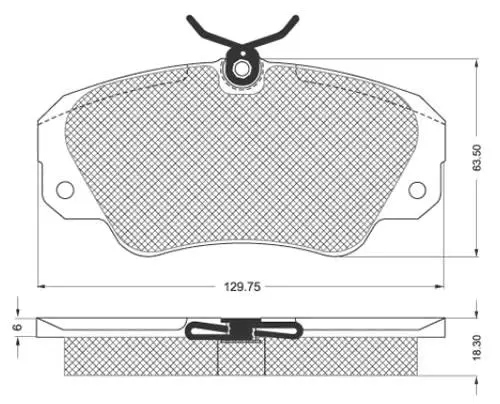 Передні тормозні (гальмівні) колодки Starline BDS121 (фото 1)