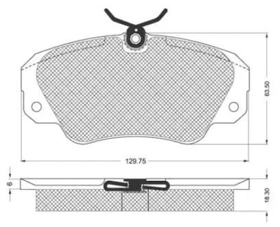 Передні тормозні (гальмівні) колодки Starline BDS121