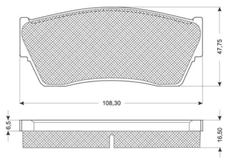 Передні тормозні (гальмівні) колодки Starline BDS177