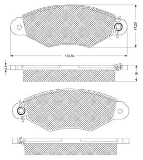 Передние тормозные колодки starline BD S181 на Рено Кенго 1