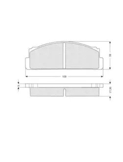 Передние тормозные колодки starline BDS185