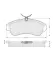 Передние тормозные колодки starline BDS203