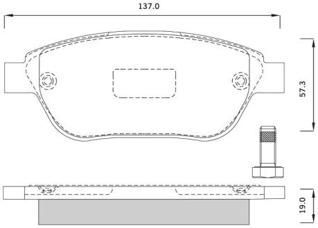 Передние тормозные колодки starline BD S248 на Ситроен С4