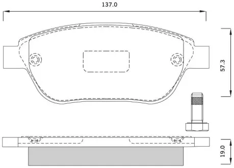 Передние тормозные колодки starline BDS248 Ситроен Ксара пикассо