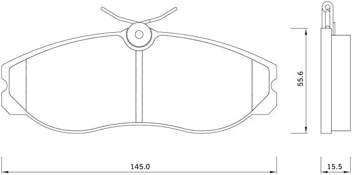 Передні тормозні (гальмівні) колодки Starline BDS257 (фото 1)