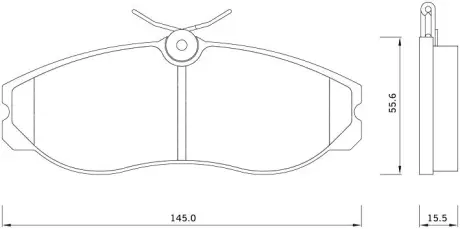 Передні тормозні (гальмівні) колодки Starline BDS257