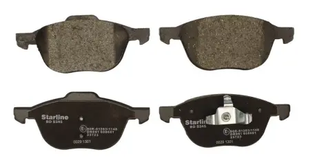 Передні тормозні (гальмівні) колодки Starline BDS345