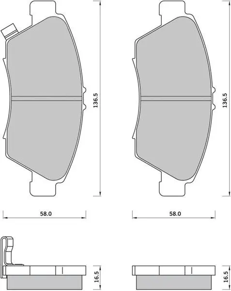 Передні тормозні (гальмівні) колодки Starline BDS389 (фото 1)