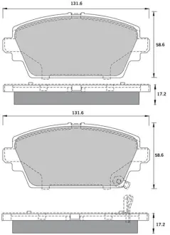 Передні тормозні (гальмівні) колодки Starline BDS394