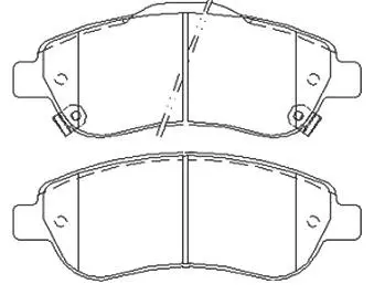 Передние тормозные колодки starline BDS455