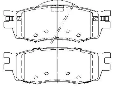 Передні тормозні (гальмівні) колодки Starline BDS457