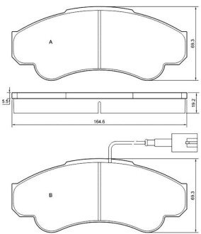 Передние тормозные колодки starline BD S840P