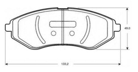 Передние тормозные колодки starline BDS844P