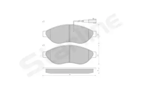 Передні тормозні (гальмівні) колодки Starline BD S847P