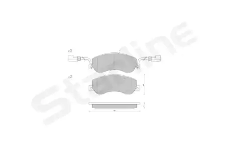 Передні тормозні (гальмівні) колодки starline BDS848P Форд Transit
