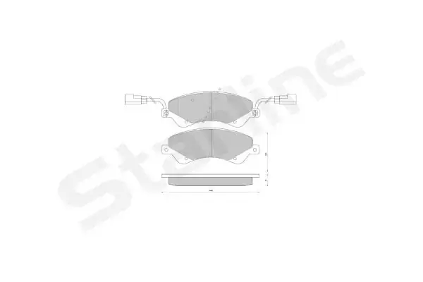 Передние тормозные колодки starline BD S849P