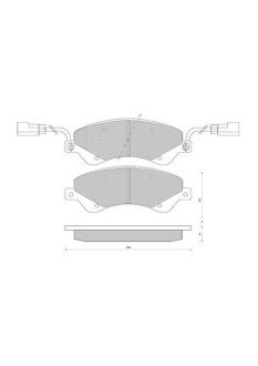 Передні тормозні (гальмівні) колодки starline BD S849P на Форд Транзит 6