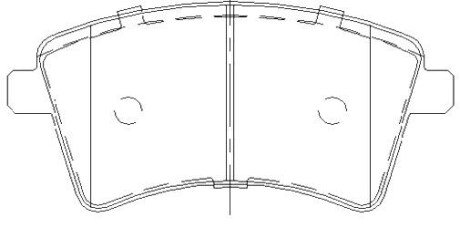 Передні тормозні (гальмівні) колодки starline BDS857P