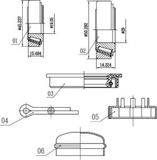 Пiдшипник ступицi колеса starline LO 00542